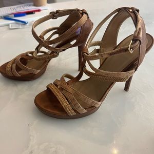 Stuart Weitzman - great pair of neutral strappy heels